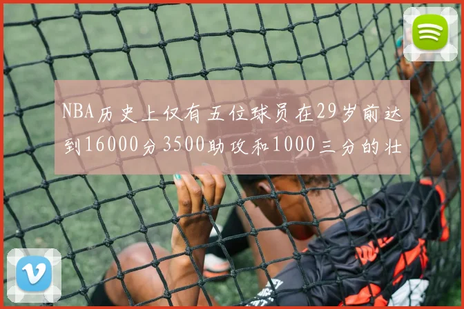 NBA历史上仅有五位球员在29岁前达到16000分3500助攻和1000三分的壮举